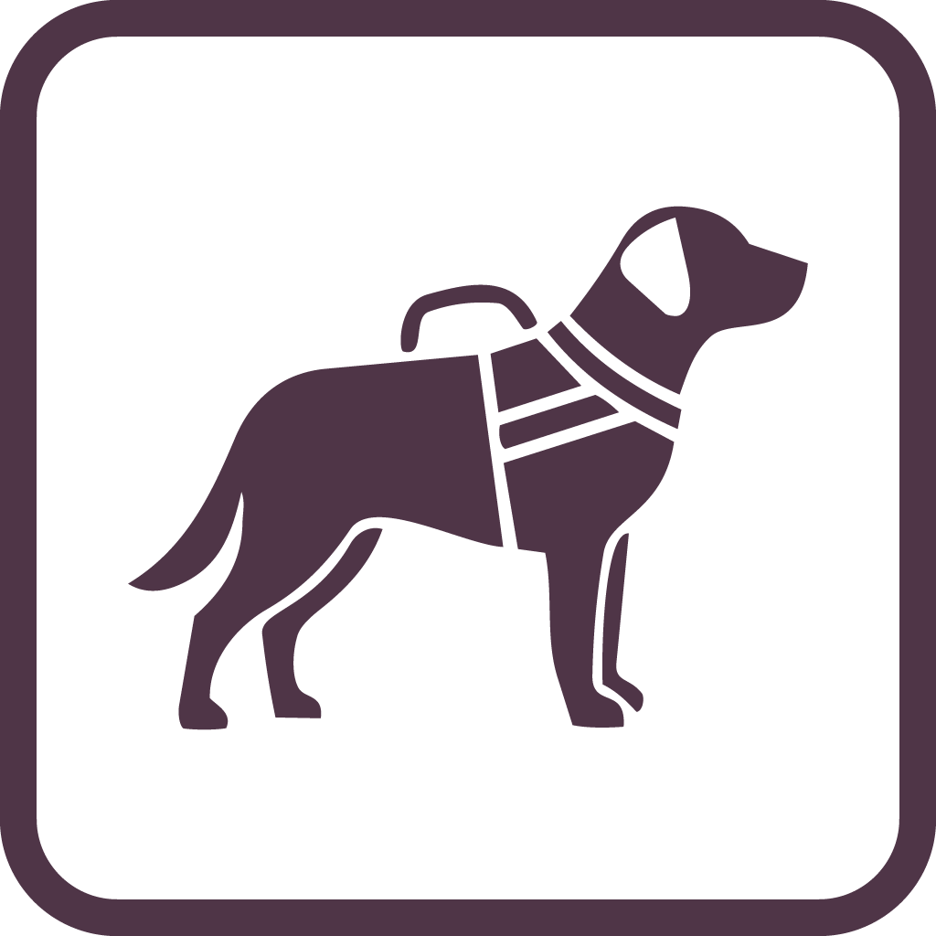 Assistance dog icon