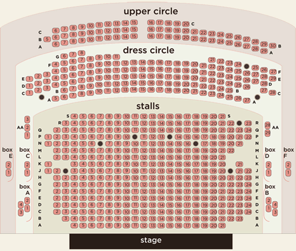 Criterion Seating Chart